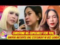 Christine ng Expecially for you, Umiyak matapos ang statement ni Vice Ganda