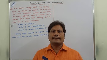 EXAMPLE-2: COMBINATIONS | EXAMPLE PROBLEM ON COMBINATIONS | PERMUTATIONS & COMBINATIONS