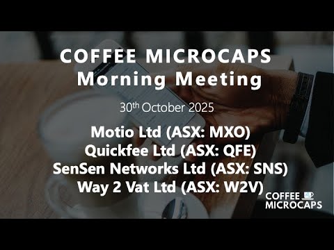 Coffee Microcaps Morning Meeting with MXO, QFE, SNS &amp; W2V #coffeemicrocaps