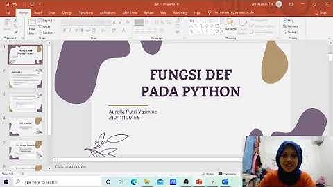 Fungsi Def pada Bahasa Pemrograman Python