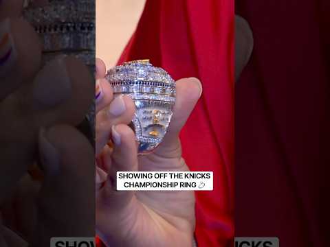 The details on the Knicks championship ring 😮‍💨