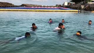 Cub Scout swimming test