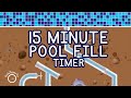 15 Minute Pool Pipes Fill Timer - Kids Visual Timer