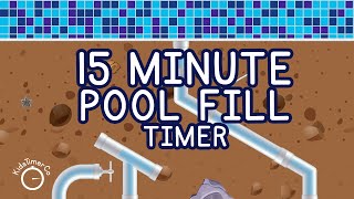 15 Minute Pool Pipes Fill Timer - Kids Visual Timer
