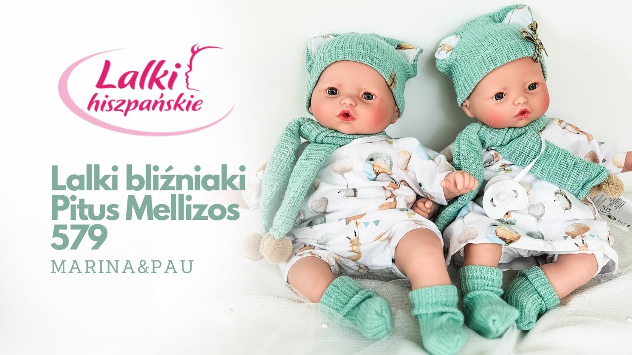 Płaczące lalki bliźniaki - Pitus Mellizos bliźniacy Marina & Pau 579