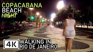 Walking Copacabana Beach at Night | 