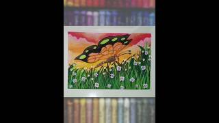 Menggambar kupu-kupu cantik #shorts #shortsfund #shortsvideo #artwork #art