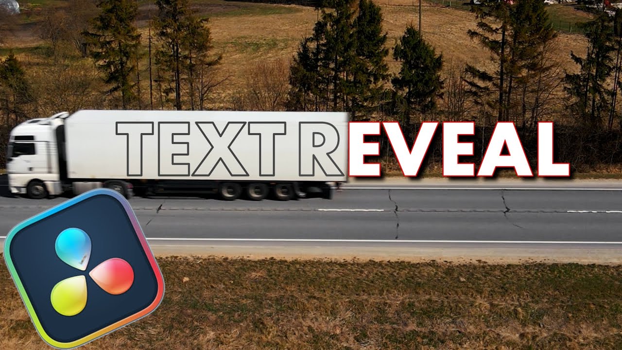 How To Make a Text Reveal Effect in fusion | Davinci Resolve 18.5 - YouTube
