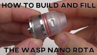 HOW TO BUILD WICK AND FILL THE OUMIER WASP NANO RDTA - Tutorial