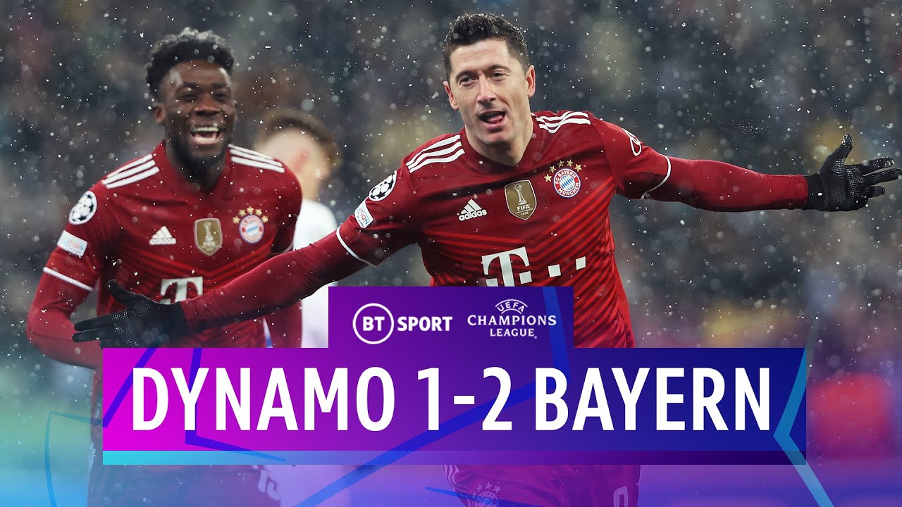 D. Kyiv v Bayern (1-2) | Lewandowski scores bicycle-kick in the snow | Champions League Highlights
