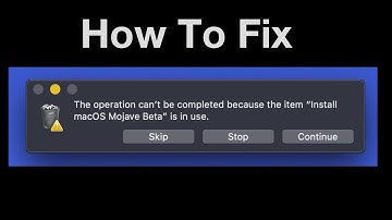 The Operation Can’t Be Completed On Mac