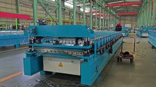 Automatic Metal Roofing Sheet Roll Forming Machine | Factory Test Run for Color Steel Roof Tile