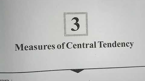 Std 11 Statistics Ch 3 Measure of Central Tendency Explanation