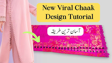 New Viral Side Chalk Design with Loops and Buttons | Step-by-Step Tutorial