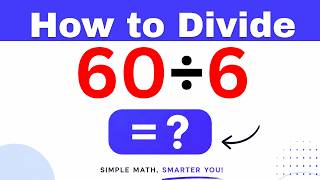 60÷6  Divide 60 by 6 - Long division Method