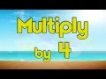 Multiply by 4  learn multiplication  multiply by music  jack hartmann