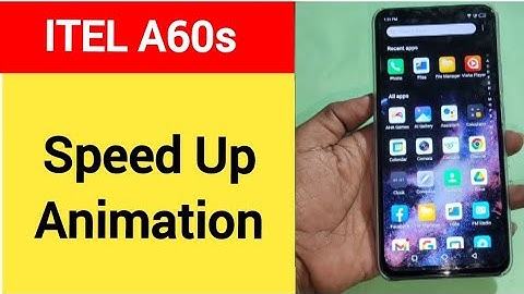 How to speed up animation, Itel A60s me animation speed kaise increase Karen