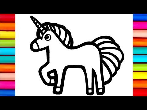 Horse Dog Animals Drawing Colouring and Painting for Toddlers kid39s  Let39s Draw Together