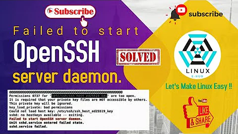 Failed to start OpenSSH server daemon [SOLVED] | RHEL/CentOS | RHEL 8