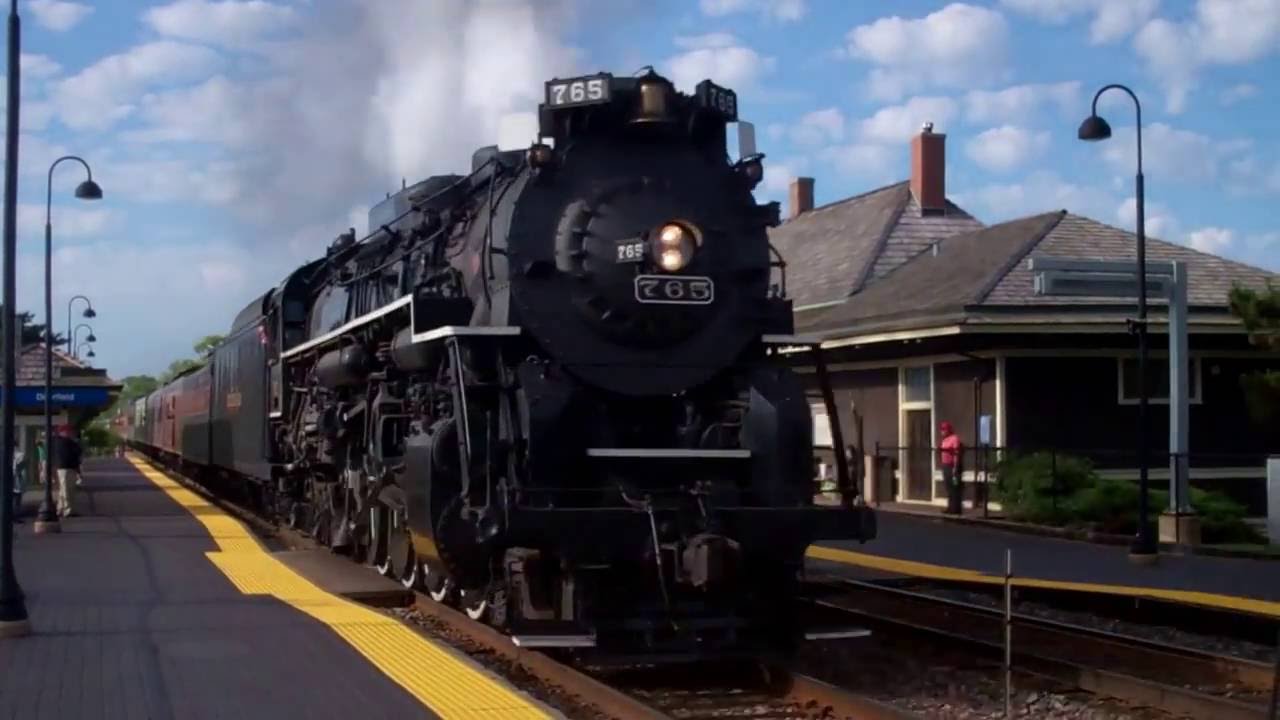 Nickel Plate 2 8 4 765 The Varsity At Deerfield On The CP C M And Metra nickel-plate-2-8-4-765-the-varsity-at-deerfield-on-the-cp-c-m-and-metra