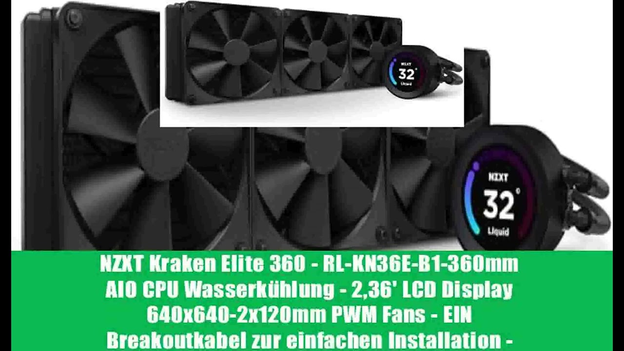 NZXT Kraken Elite 360 - RL-KN36E-B1-360mm AIO CPU Wasserkühlung