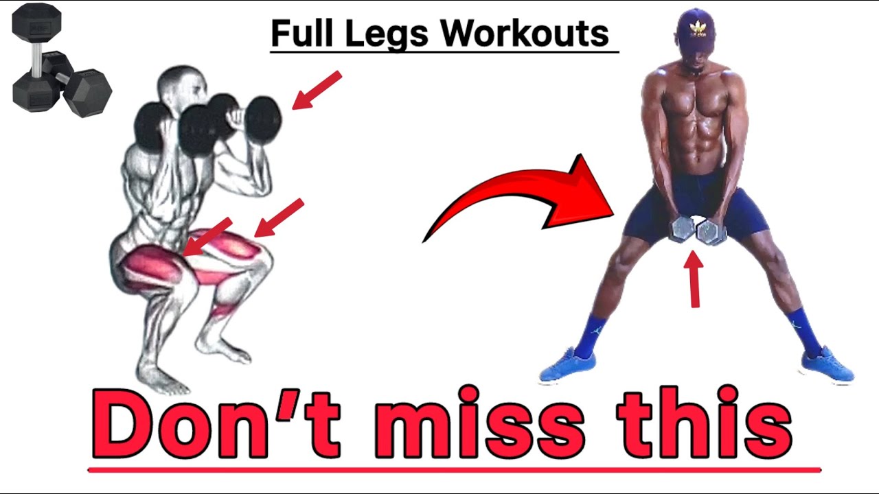 Top POWERFUL Dumbbells workouts for building legs muscles.100% 🔥🔥🔥