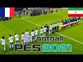 France vs Iran - eFootball PES 2021 Gameplay - Full Match Gameplay - Football France and Iran