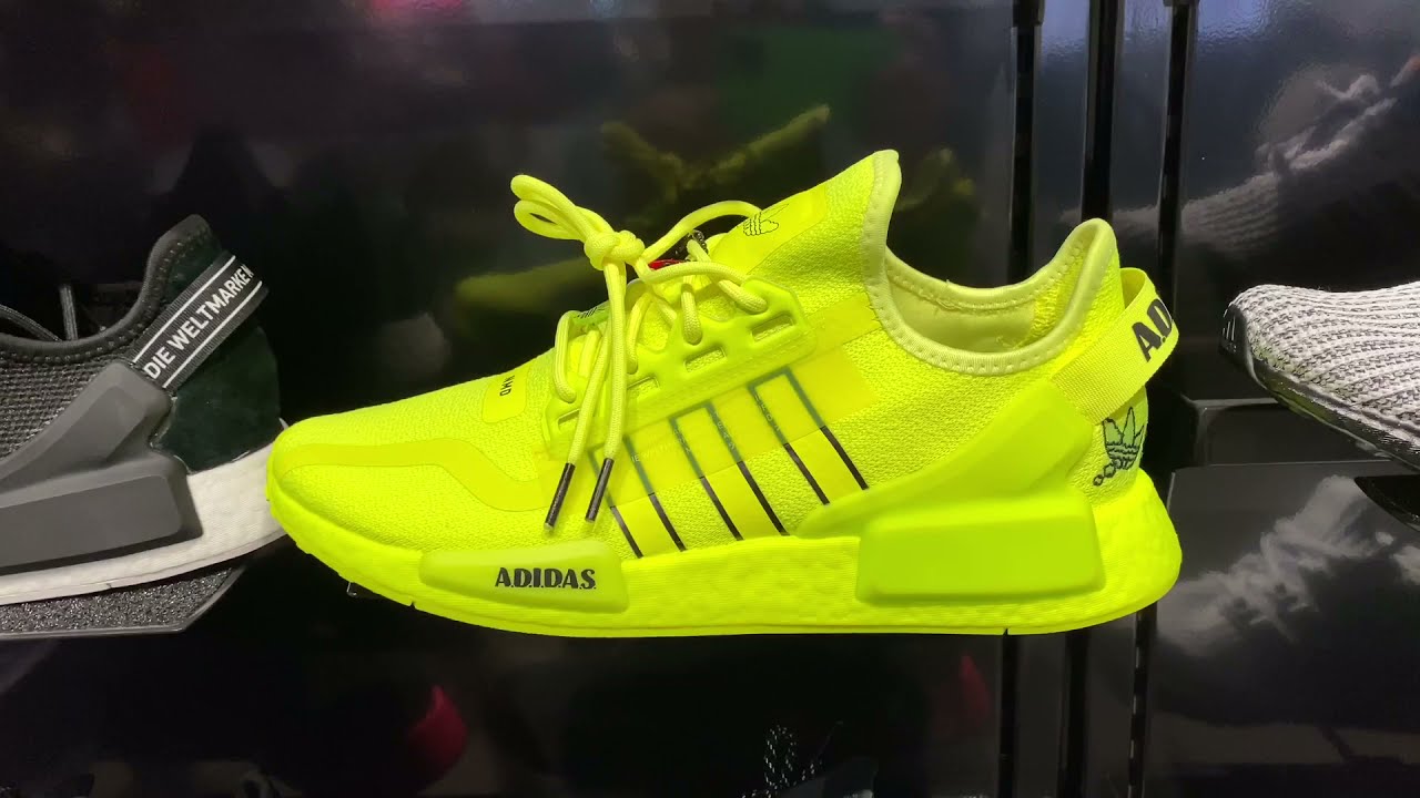 Adidas NMD_R1 V2 “Solar Yellow” Latest Released For April 2021 - YouTube