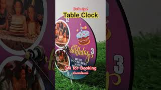 Customized MDF Sublimation #tableclock with Your Photos &amp; Personal Greetings #lasertouch