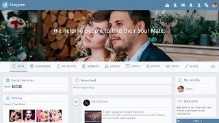 Telegram responsive oxwall theme v1