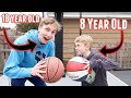 8 year old exposes 18 year old in trick shot horse  match up