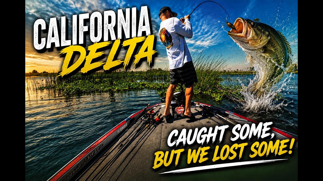 Caught some, but lost some BIG'S! California Delta #caldelta #bassfishing #largemouthbass