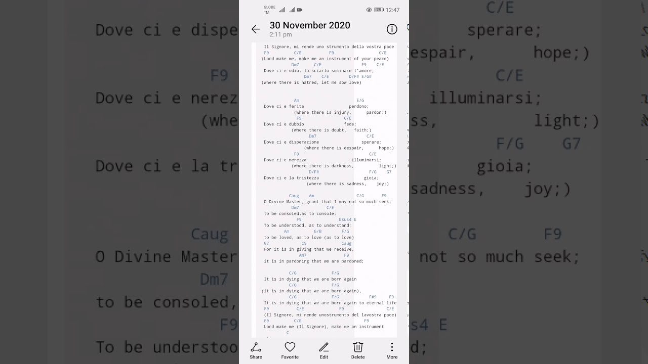 Prayer of Saint Francis Lyrics and Chords YouTube