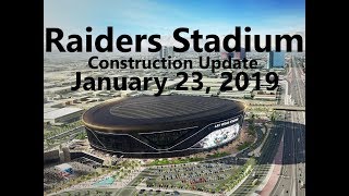 Las vegas raiders stadium construction update taken on wednesday,
january 23, 2019. it was announced last week that the is schedule and
budget ...