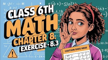 Exercise 8.3 Class 6 Maths  || Class 6 Math Chapter 8 || Class 6 Maths || Ncert || Rbsc