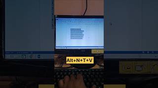 how to convert simple data into table in ms word with shortcut key ?? shorts youtubeshorts