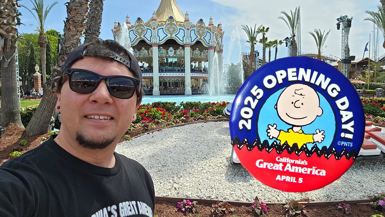 Opening Day at California's Great America!! Friends, rides, and a walk around the park!