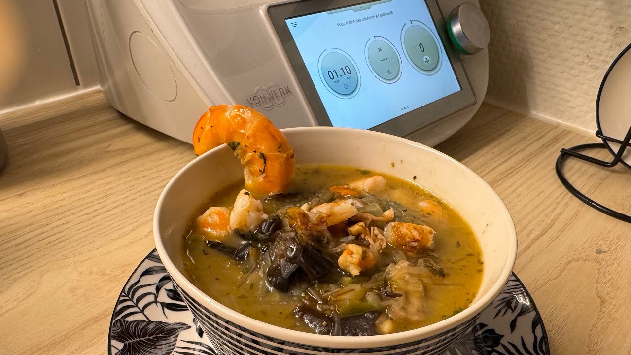 شوربة السمك الصينية 👌بالترموميكس #thermomix