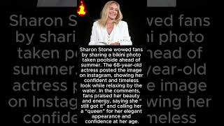 Sharon Stone Wows Fans With Poolside Bikini Photo Ahead of Summer
