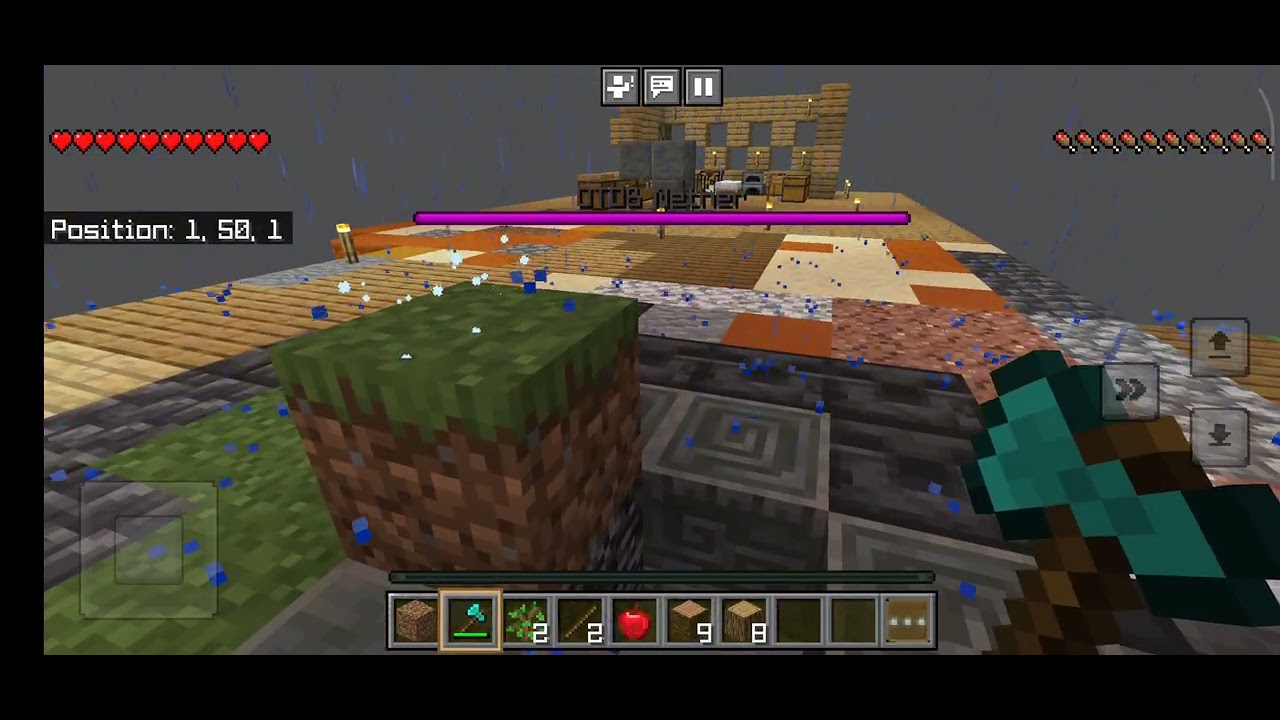 Mene offline progress kar ke diamond armour bna hi  liya