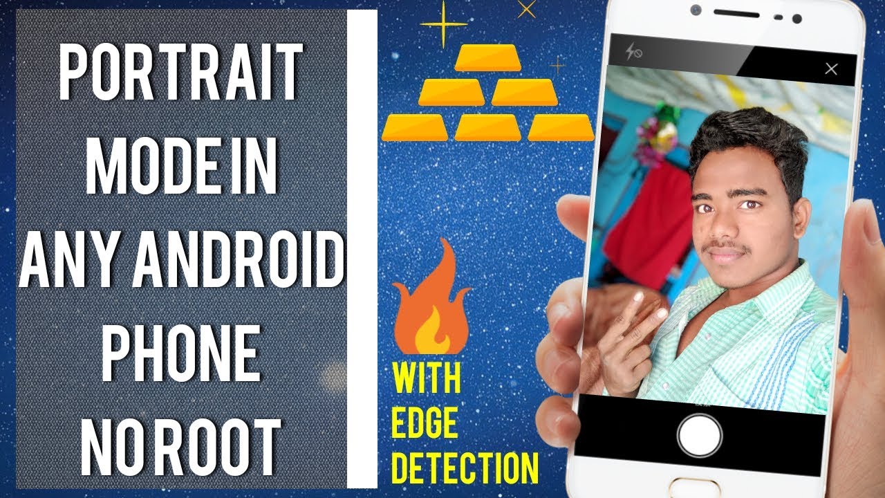 Portrait mode in any android phone| NO ROOT / NO TWRP | Awesome edge detection.