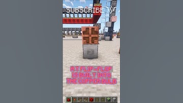 The COPPER BULB has a BUILT-IN T FLIP-FLOP!? | Redstone with PsiVolt #minecraft #redstone