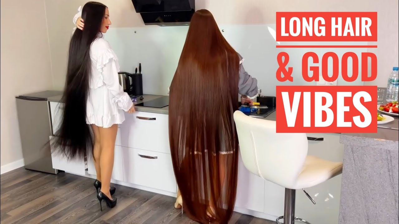 Two Rapunzels in the Kitchen – Long Hair & Good Vibes (SELLFY & PATREON PREVIEW) #hair #longhair