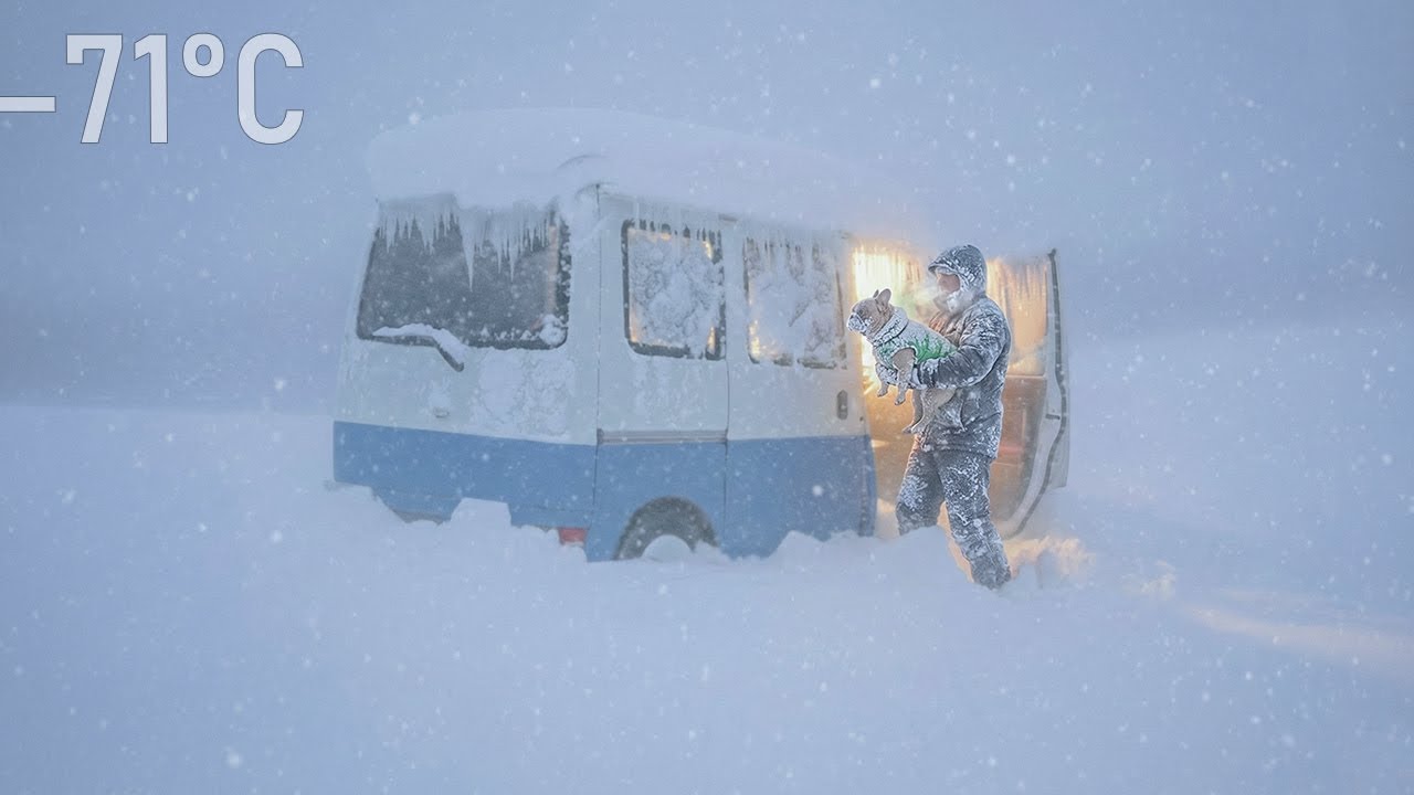 I Survived −71°C in a Tiny Car with My Dog | Off Grid Life in Deep Snow
