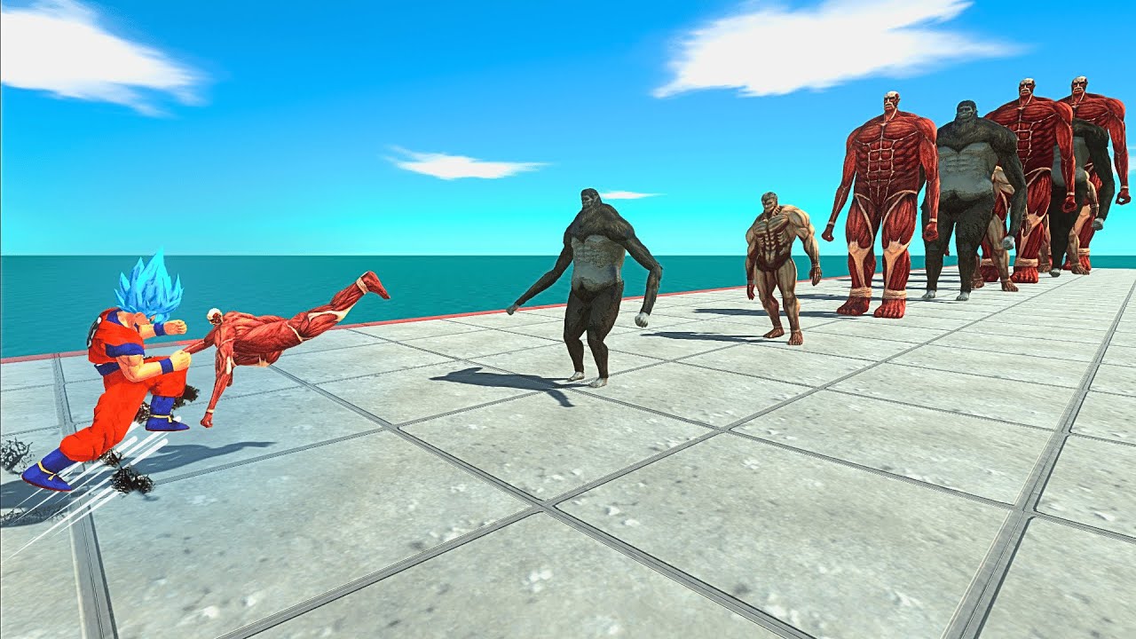 Superheroes VS 10 Levels of Beast Titan x Colossal Titan x Armored Titan - ARBS