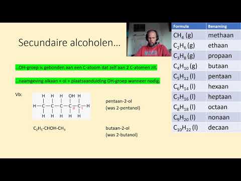 Video Alcoholen (organische chemie, deel 3) - youtube