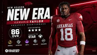 Can This QB Win Arkansas a National Championship?! | CFB 27 Arkansas Dynasty