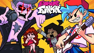 ❤️ FRIDAY NIGHT FUNKIN ANIMATION - BOYFRIEND METAL & GIRLFRIEND 🎤 DADDY BEST FIGHT | 5BIGtoons