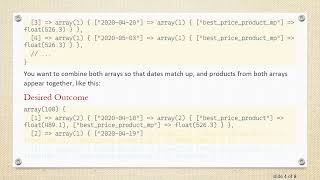 Merging and Regrouping Data by Date in PHP