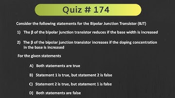Quiz # 174 (Analog Electronics - BJT)